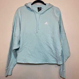 NWT Women's Adidas Cropped Hoodie in Halo Mint